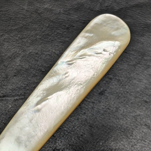 英国アンティーク シルバープレート製 フィッシュサーバーセット 白蝶貝ハンドル