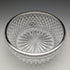 German Vintage Cut Glass Bowl with Sterling Silver Rim Decoration Diameter 18cm Emil Herman
