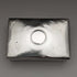 1861 British Antique Cut Glass Box Pure Silver Lid 213g