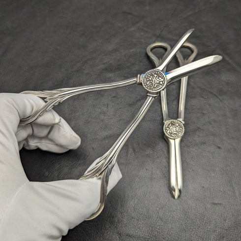 英国ヴィンテージ シルバープレート製 グレープシザー ペア 168g