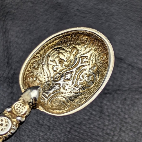 1936年 英国ヴィンテージ 純銀製 アノイティングスプーン 6本セット ケース入り