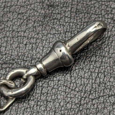 大約 1887 年英國古董純銀阿爾伯特鏈 49 克純銀獎牌錶鍊