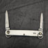 1960 British Vintage Sterling Silver Handle Double Blade Folding Mini Knife