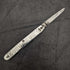 1904 British Antique Pure Silver Handle Folding Mini Knife with Ruler