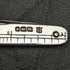 1904 British Antique Pure Silver Handle Folding Mini Knife with Ruler