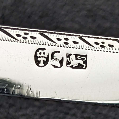 1816 British Antique White Pearl Shell Handle Pure Silver Blade Folding Pen Knife