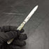 1816 British Antique White Pearl Shell Handle Pure Silver Blade Folding Pen Knife