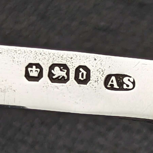 1896 British Antique White Pearl Shell Handle Pure Silver Blade Folding Pen Knife