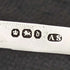 1896 British Antique White Pearl Shell Handle Pure Silver Blade Folding Pen Knife