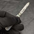1896 British Antique White Pearl Shell Handle Pure Silver Blade Folding Pen Knife
