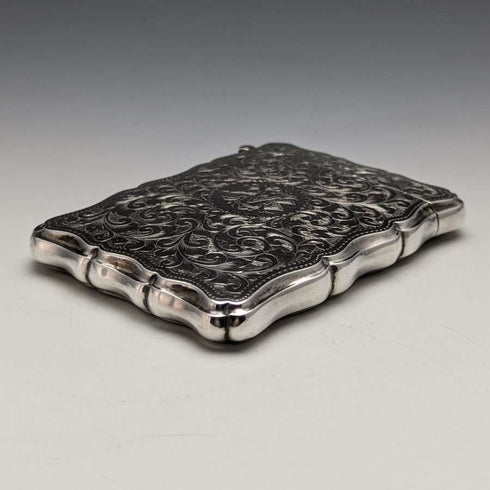 1900 British Antique Sterling Silver Thick Card Case 106g
