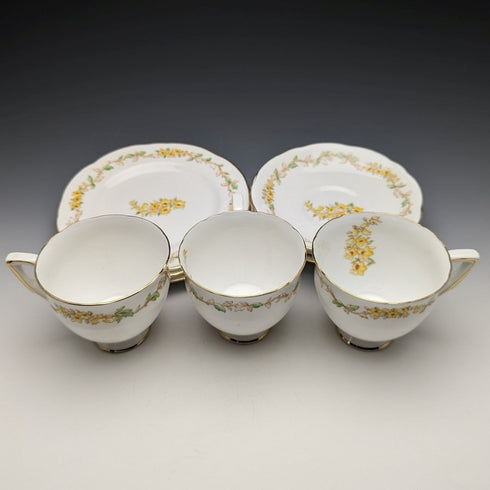 1940年頃 英国グラッドストーン ティーカップトリオ 3セット