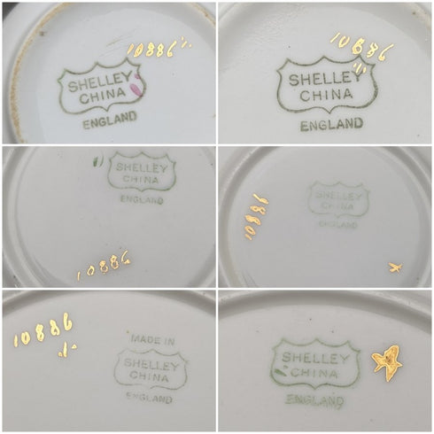 1920年頃 英国シェリー ティーカップトリオ ペア