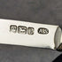 1902 British Antique White Pearl Carved Handle Pure Silver Blade Folding Pen Knife