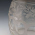 British vintage cut glass biscuit barrel silver plate lid 803g