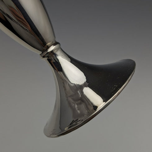 1909年 英国アンティーク 純銀製 中型花瓶 ペア 341g