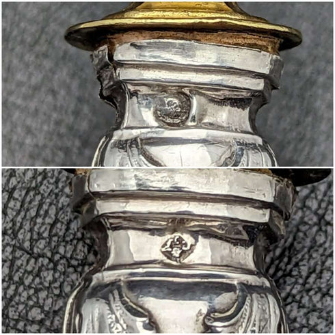 法國仿古純銀手柄蛋糕服務器