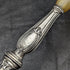French Antique Pure Silver Handle Salad Server Set