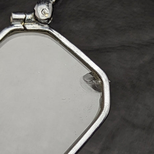 アンティーク 携帯用折りたたみ式眼鏡 マルカサイト装飾 ロニエット