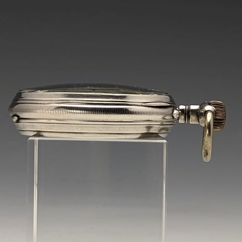 1900年頃 アンティーク TISSOT 懐中時計 銀側ケース シリンダー脱進機 動作良好