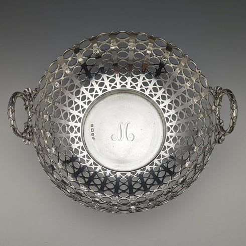 1911 年英國古董純銀碗形耳環裝飾 452 克 MAPPIN & WEBB