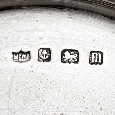 1911 年英國古董純銀碗形耳環裝飾 452 克 MAPPIN & WEBB