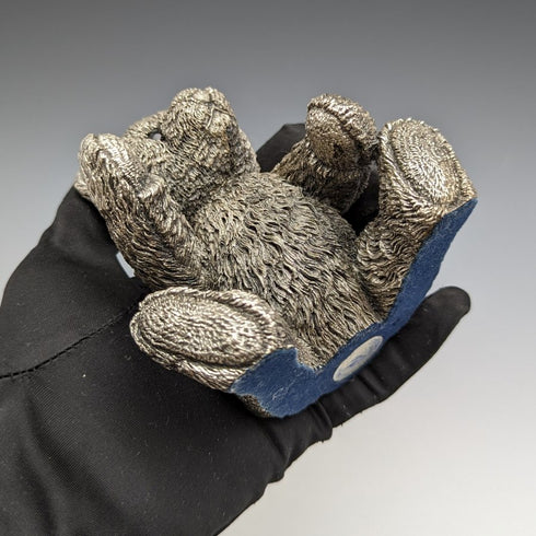 英国カントリーアーティスト社 テディベア 純銀張り彫刻 フィギュリン 501g