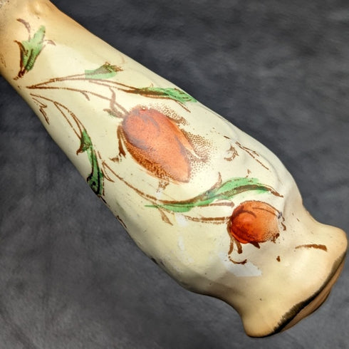 英国ヴィンテージ 陶器ハンドル サラダサーバーセット