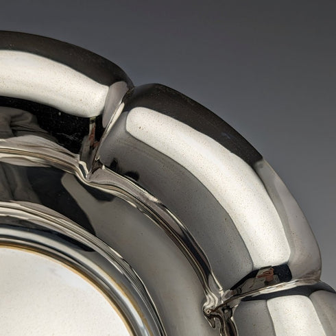 1901 年英國古董純銀花碗 319 克直徑 23 厘米亨利阿特金斯