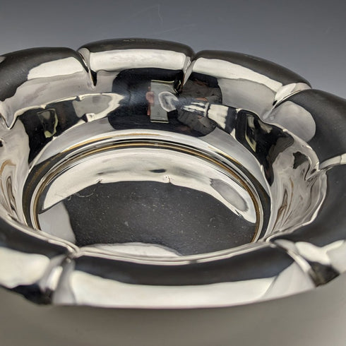 1901 年英國古董純銀花碗 319 克直徑 23 厘米亨利阿特金斯