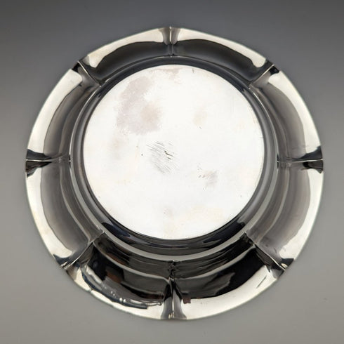 1901 年英國古董純銀花碗 319 克直徑 23 厘米亨利阿特金斯