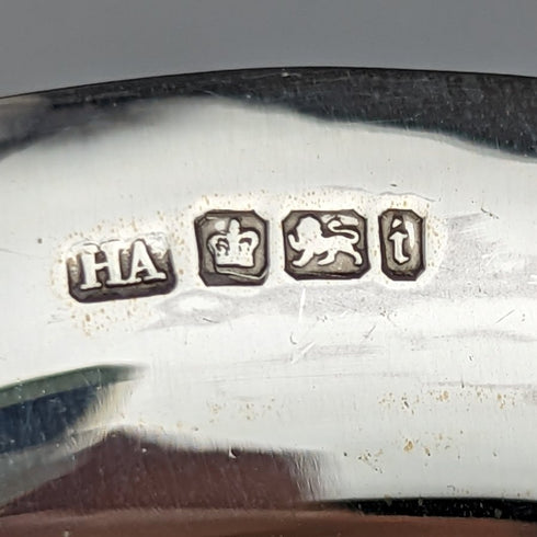 1901 年英國古董純銀花碗 319 克直徑 23 厘米亨利阿特金斯