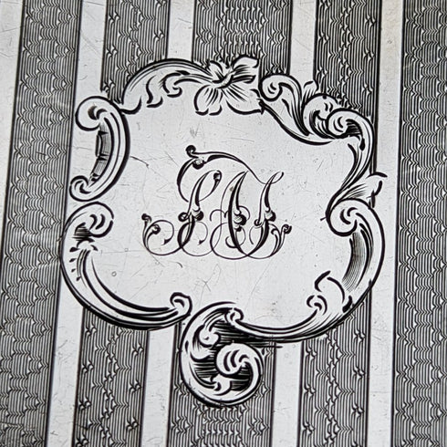 1847 年英國古董純銀名片盒 66 克愛德華史密斯