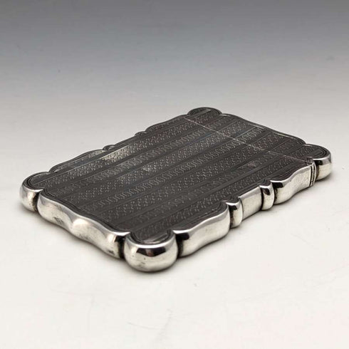 1847年 英国アンティーク 純銀製カードケース 66g Edward Smith