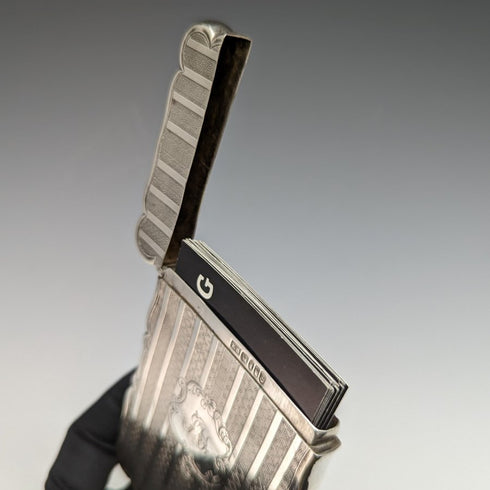 1847 年英國古董純銀名片盒 66 克愛德華史密斯