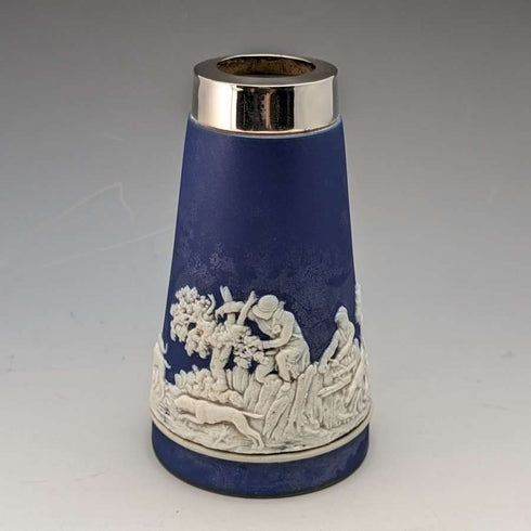 Jarrón / Florero de estilo vintage británico de Jasperware, William Adams
