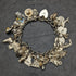 British vintage sterling silver charm bracelet 69g