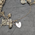 British vintage sterling silver charm bracelet 69g