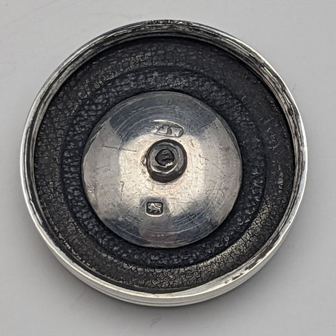 1882年 英国アンティーク 小型ガラスボトル 純銀蓋 110g