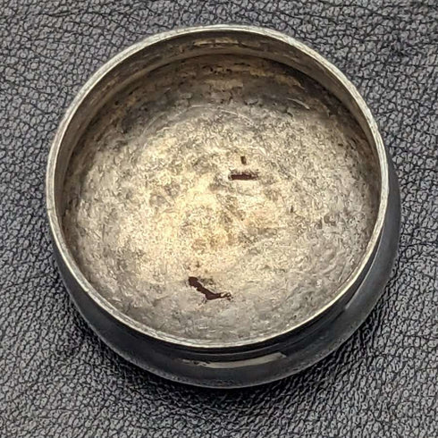 1927年 英国ヴィンテージ 長形ガラスボトル 純銀蓋 110g