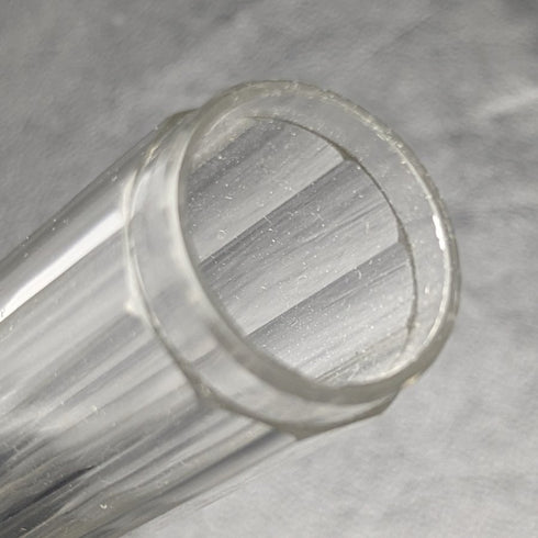 1927 British Vintage Oblong Glass Bottle Pure Silver Lid 110g