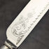 1868 British antique silver plate cutlery set 6x2 in mahogany case