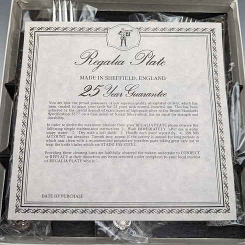 英国ヴィンテージ シルバープレート製 カトラリー7ピースx2セット デッドストック