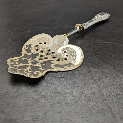 Early 20th Century German Antique Serving Cutlery 800 Silver Handle