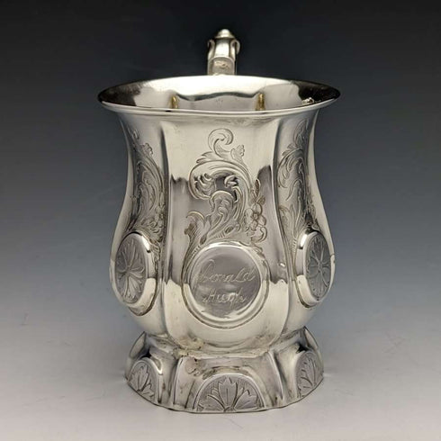 1856 British Antique Sterling Silver Mug 164g