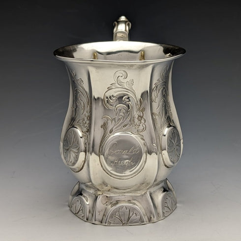 1856 年英國古董純銀馬克杯 164 克