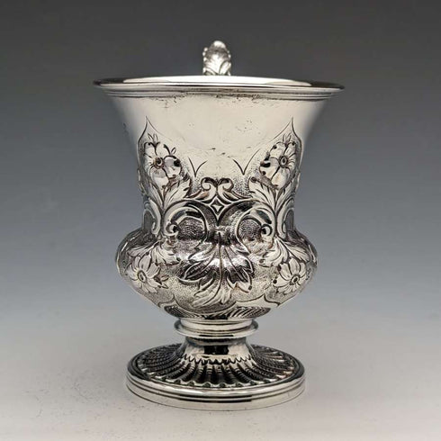 1836 British Antique Sterling Silver Mug 115g John James Keith