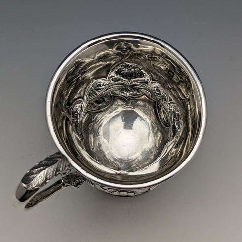 1836 British Antique Sterling Silver Mug 115g John James Keith