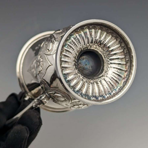 1836 British Antique Sterling Silver Mug 115g John James Keith
