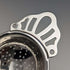 British vintage silver plate tea strainer